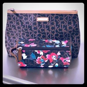Calvin Klein Set of Two Makeup Cosmetic Bags!